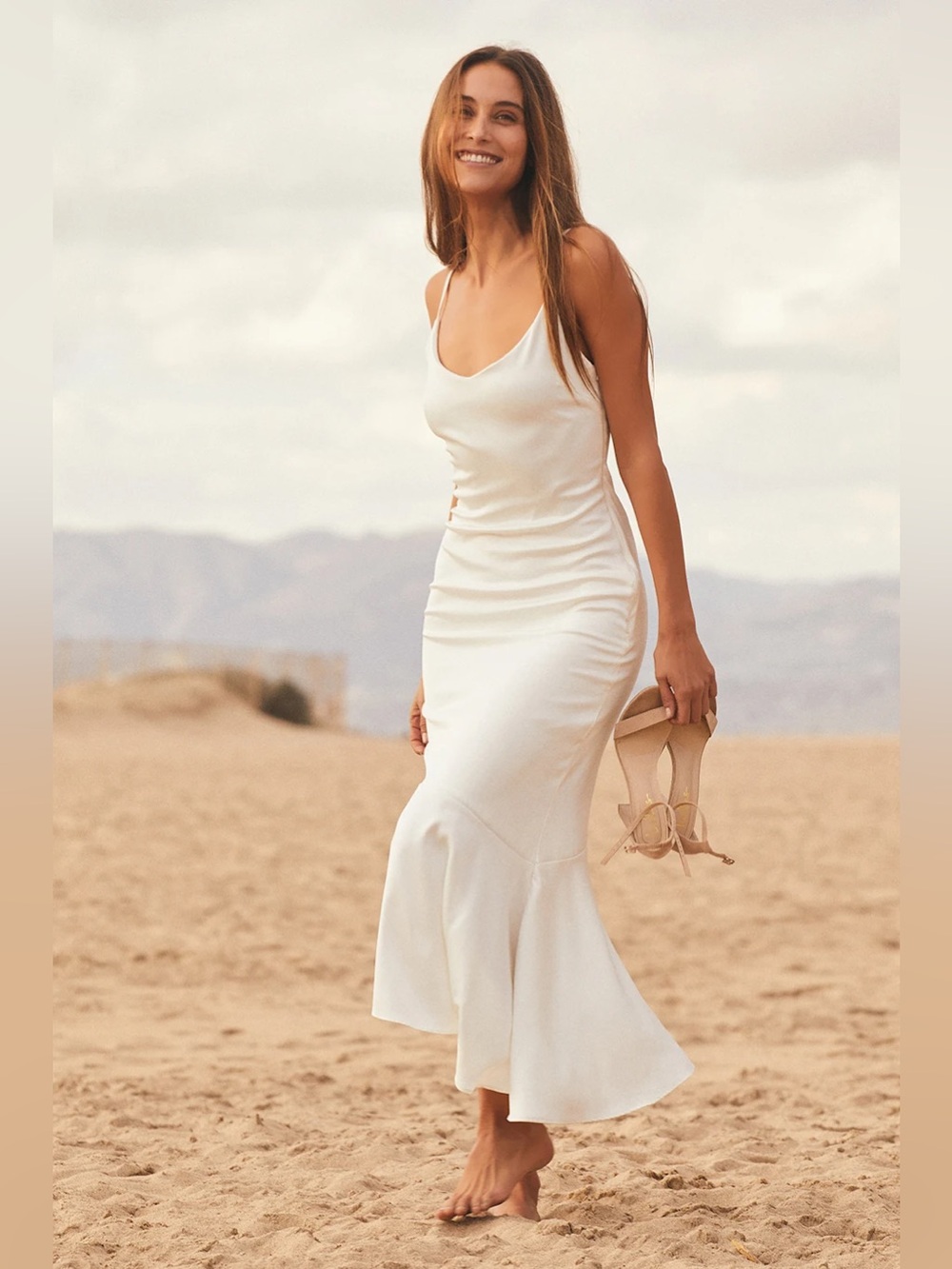 Lulus Strictly Romance Asymmetrical Tiered Midi Dress